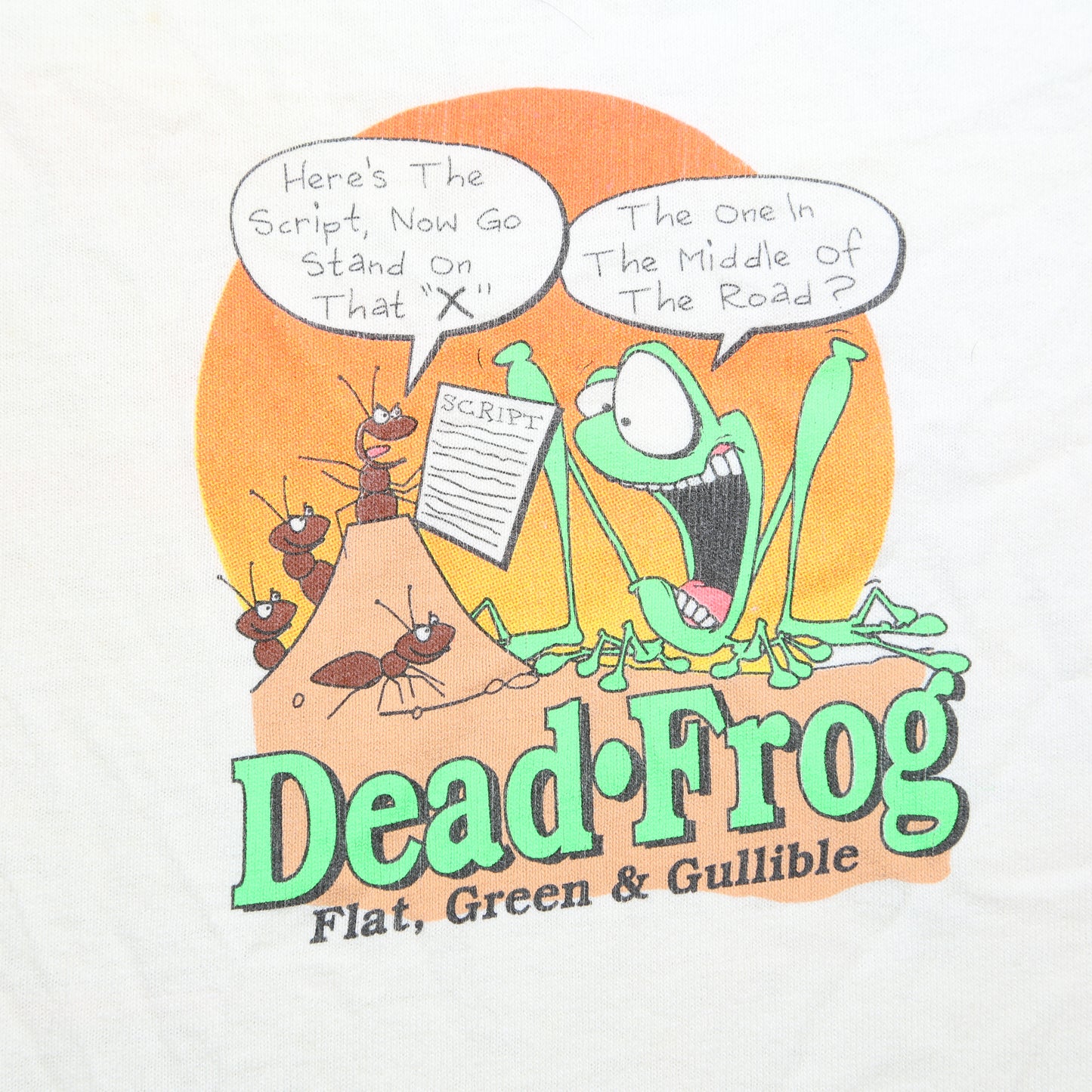 "Dead Frog" Novelty T-shirt - M