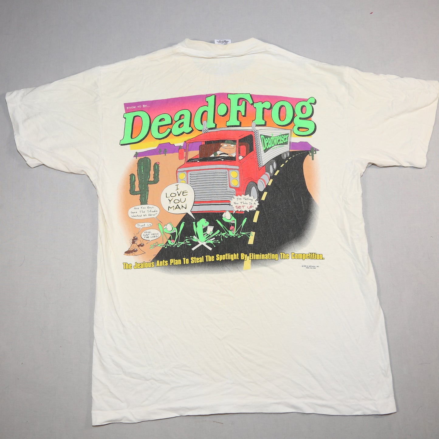 "Dead Frog" Novelty T-shirt - M