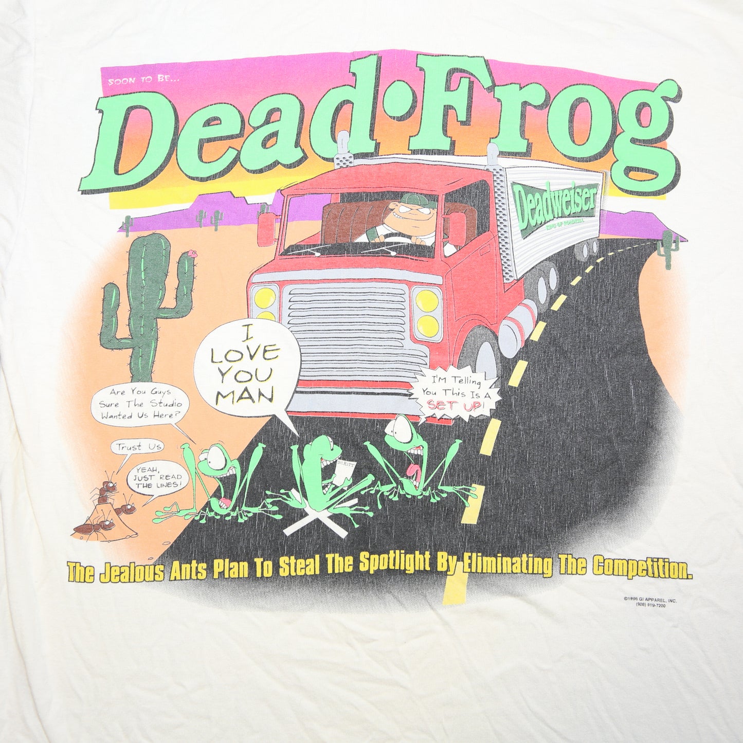 "Dead Frog" Novelty T-shirt - M