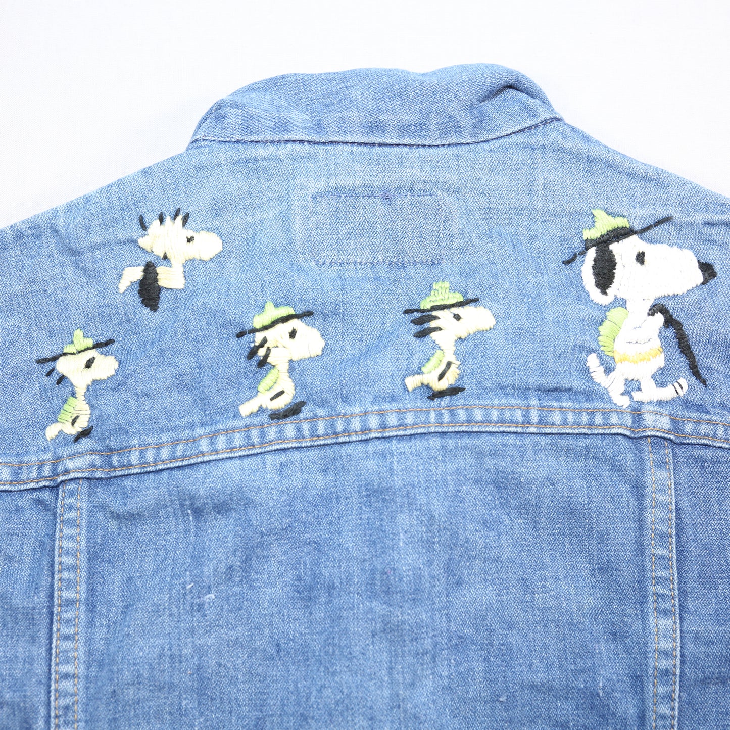 Snoopy Embroidered Levi's Denim Jacket - M