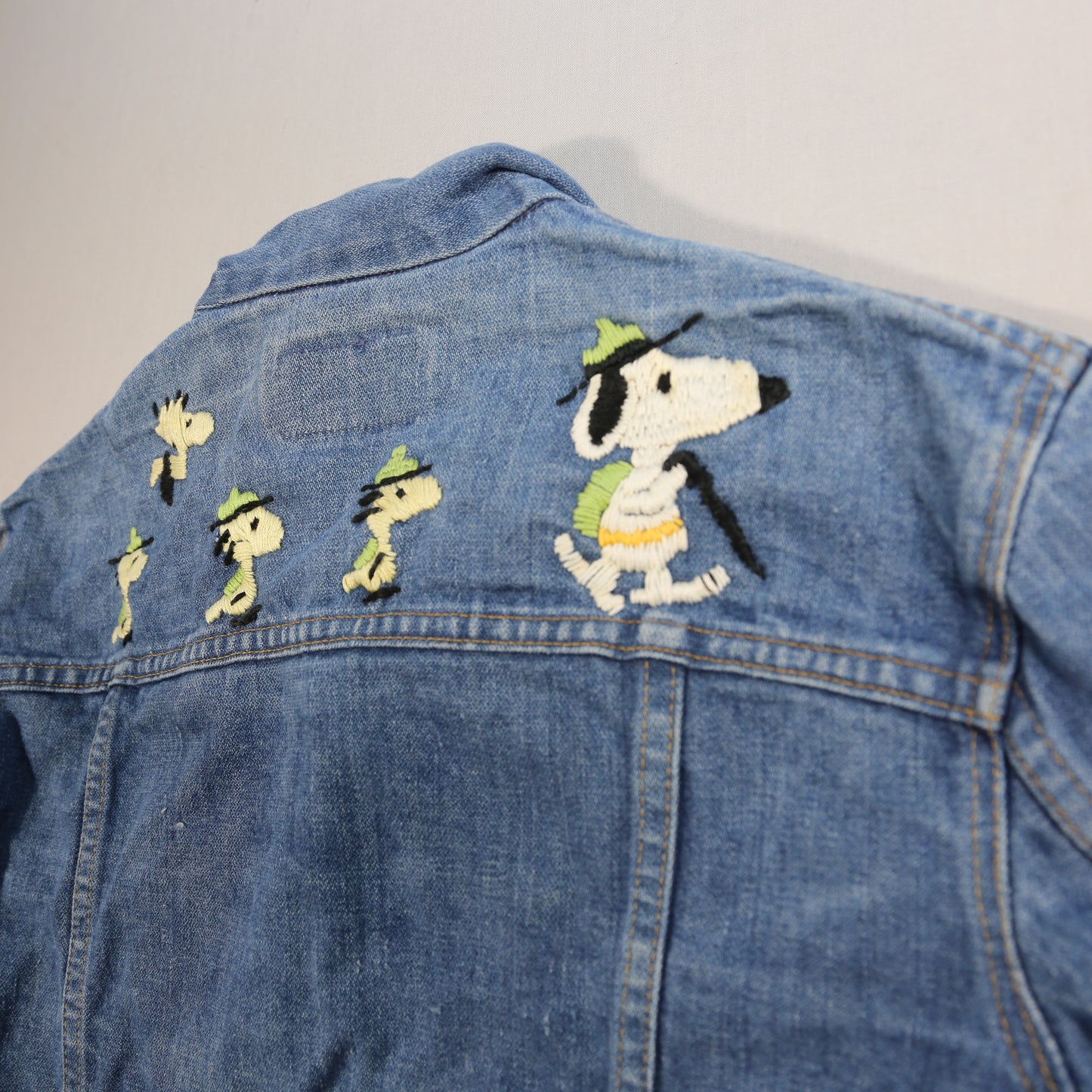 Snoopy Embroidered Levi's Denim Jacket - M