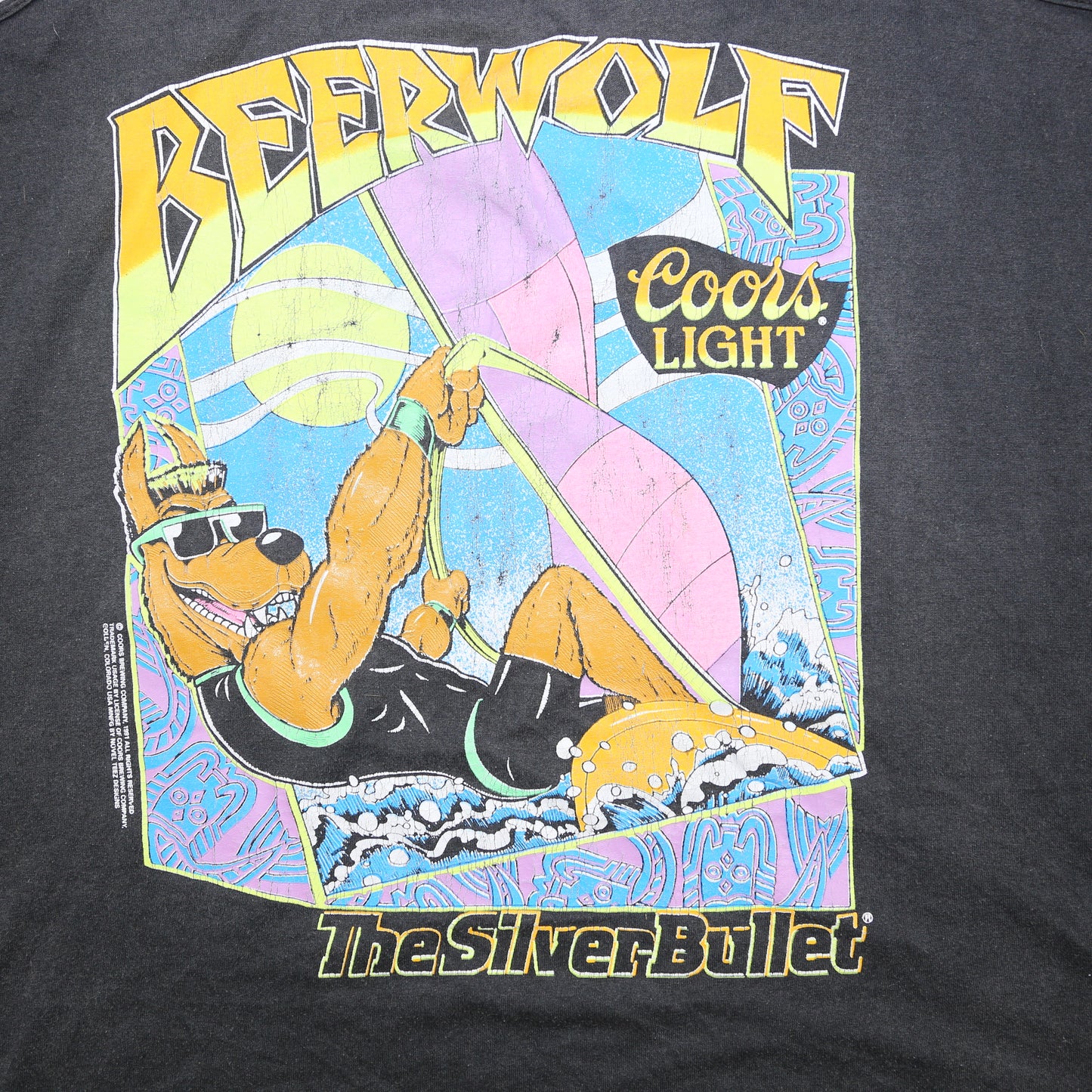 80's/90's Coors Beer wolf Vest - XL/XXL