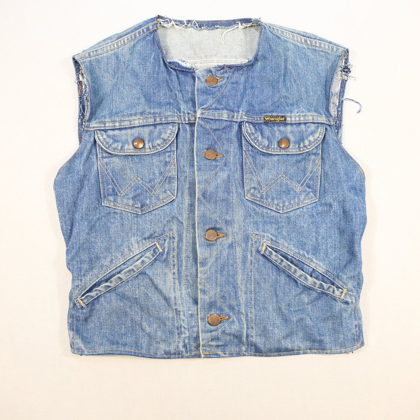 1960's Wrangler Bluebell DIY vest - S