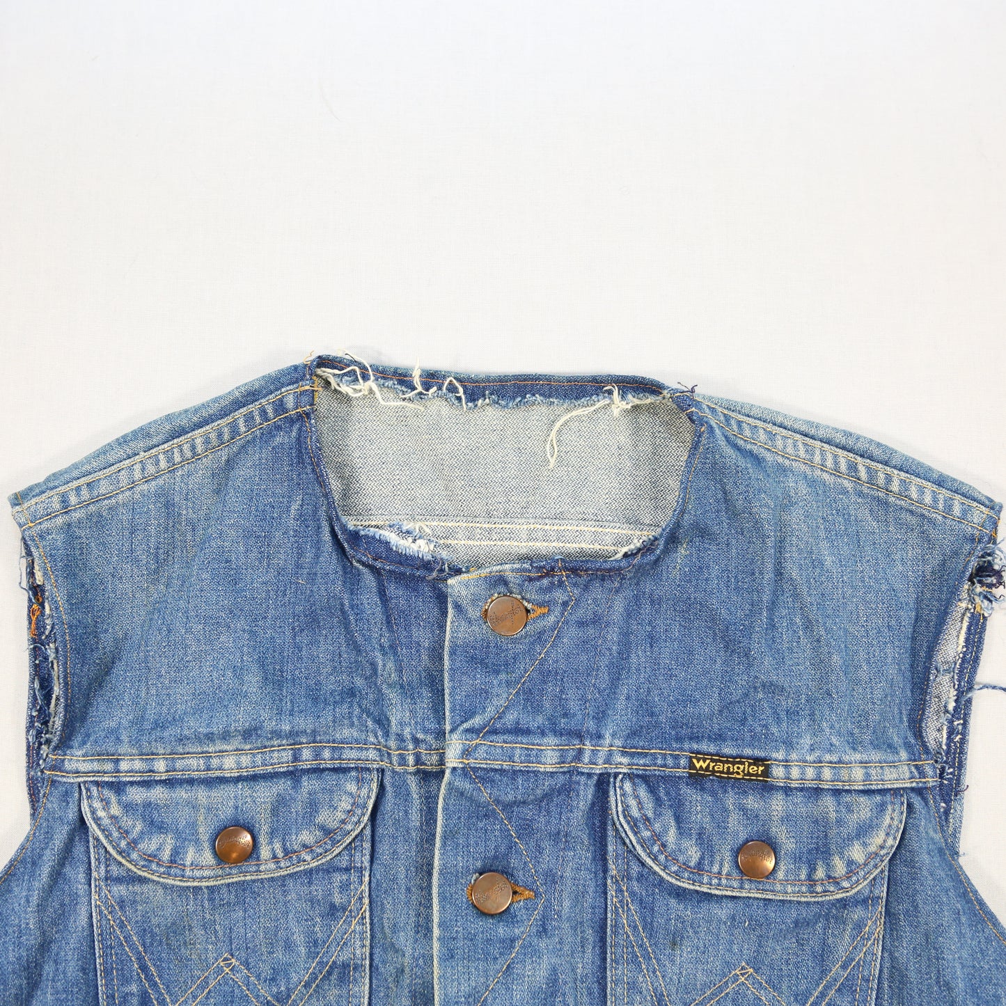 1960's Wrangler Bluebell DIY vest - S