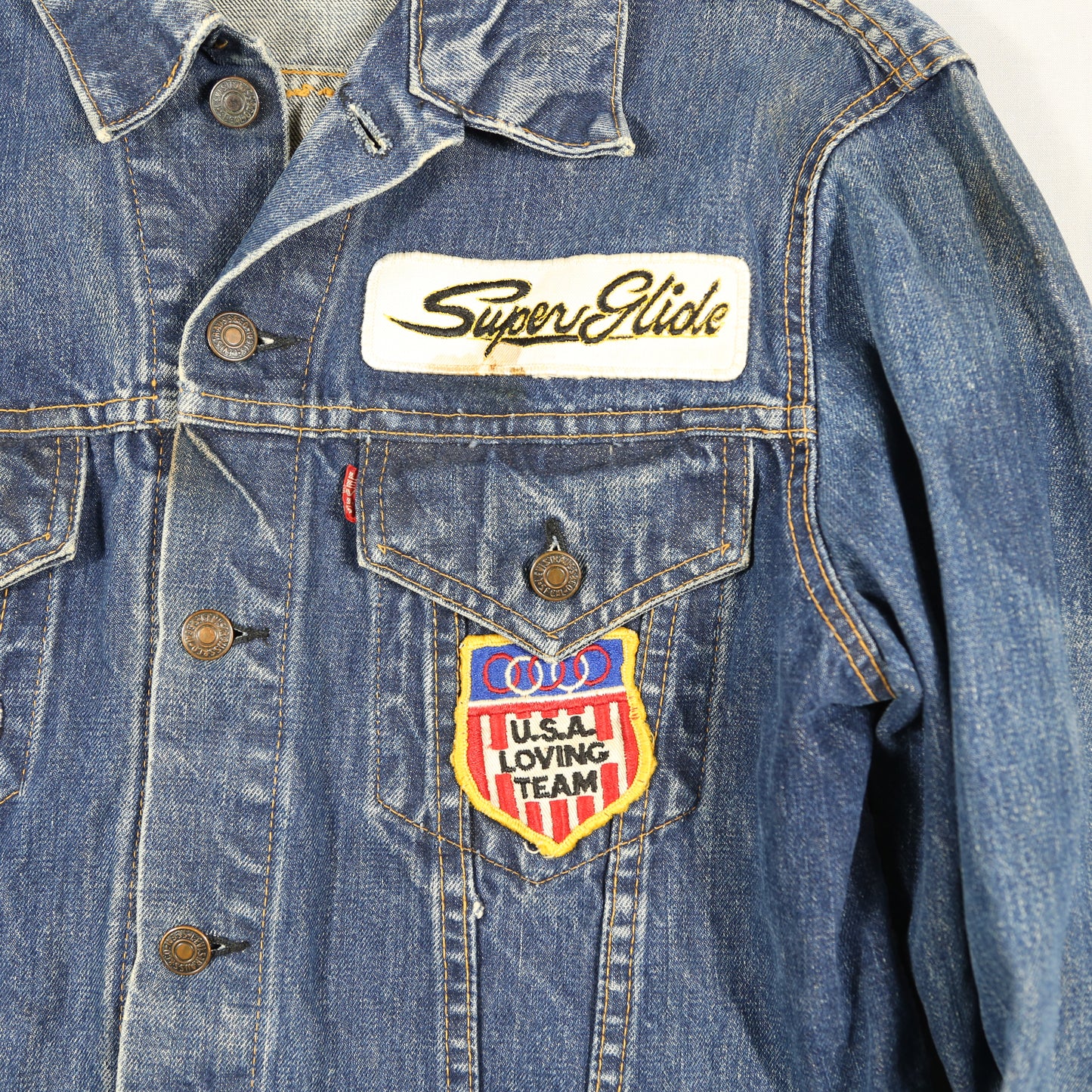 1960's Levi's Type 3 Trucker Jacket "Big E" with patches - M