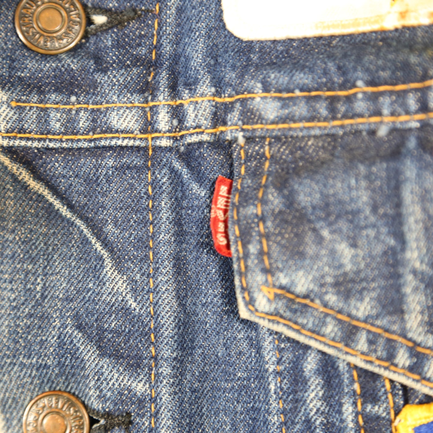 1960's Levi's Type 3 Trucker Jacket "Big E" with patches - M