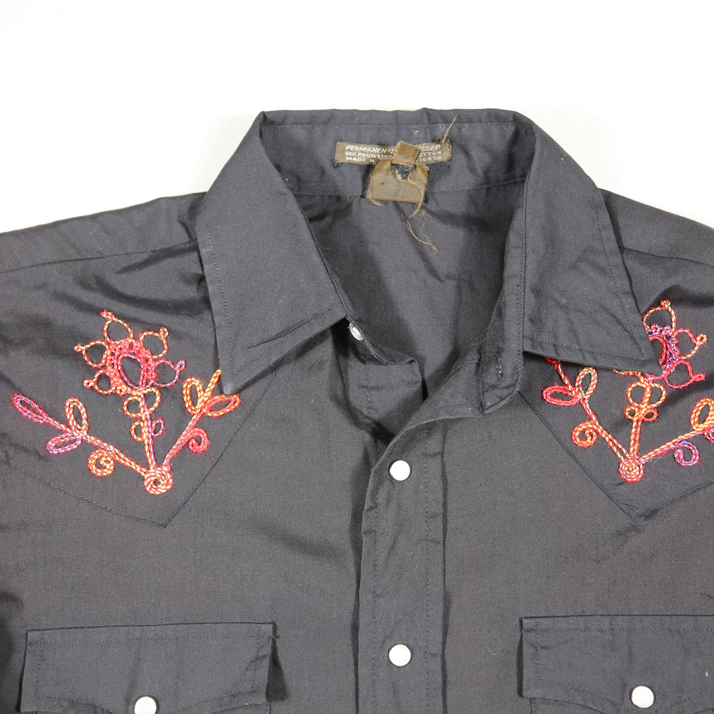 Floral embroidered Western Shirt - M