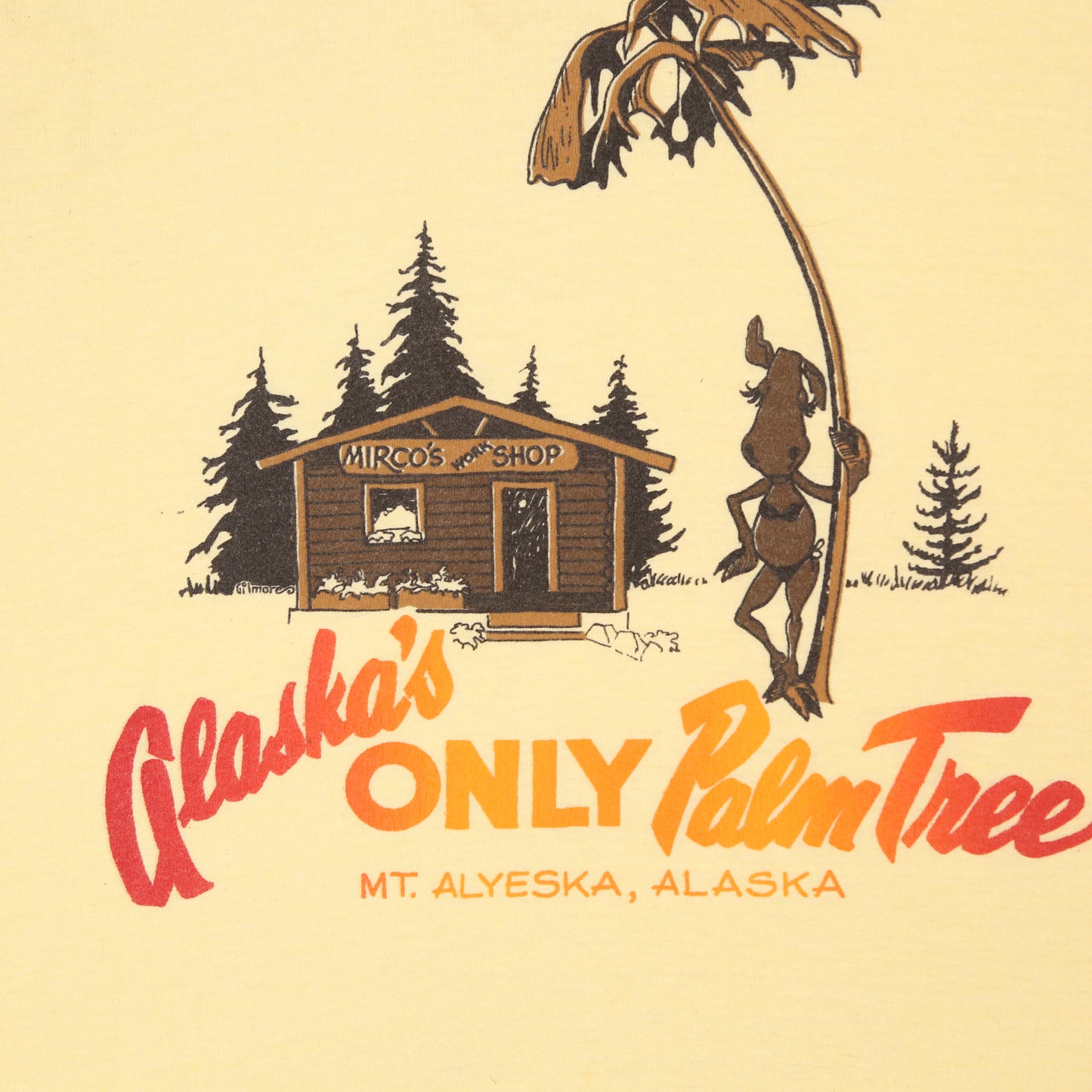 1970's "Alaskas only Palm Tree" Novelty t-shirt - S/M