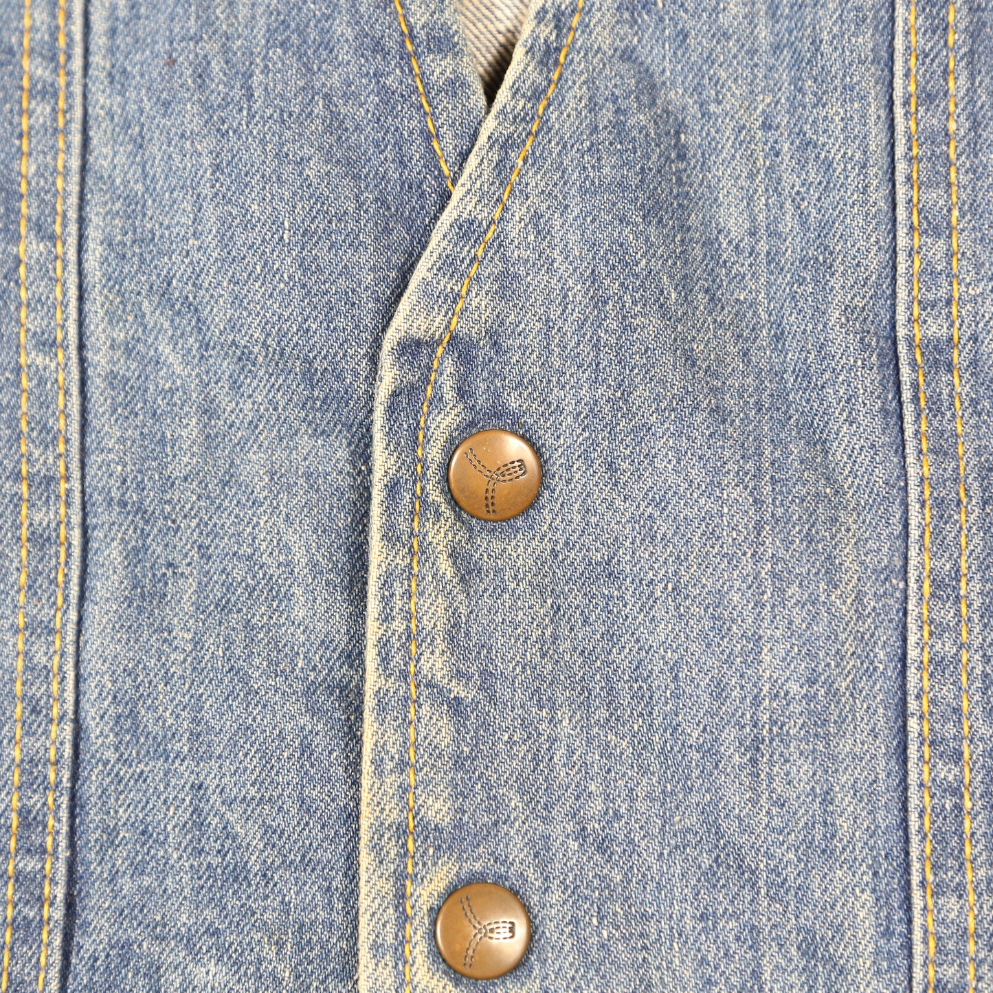 "Canadian Union Made" 1970's Denim Vest - S