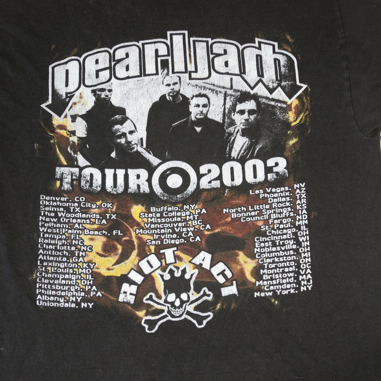 Pearl Jam 2003 Tour t-shirt - L