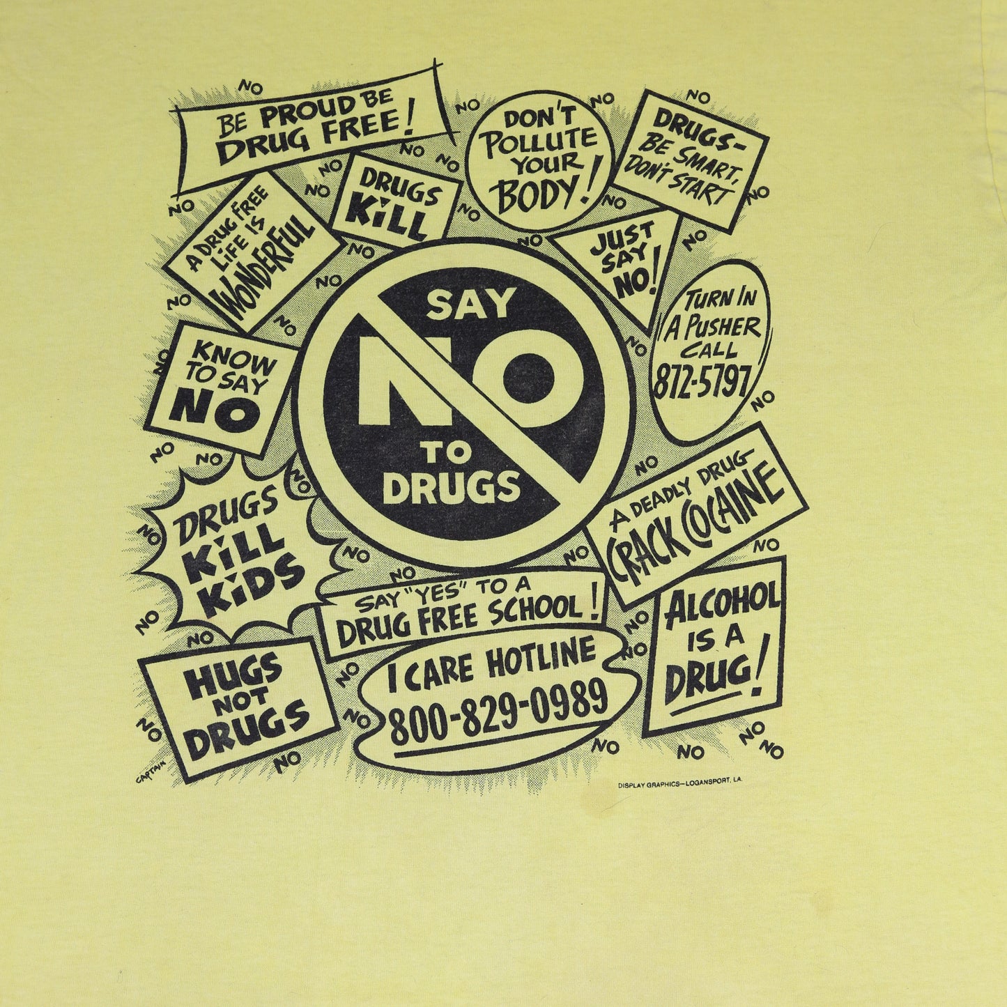 80's "Say No to Drugs" t-shirt - L