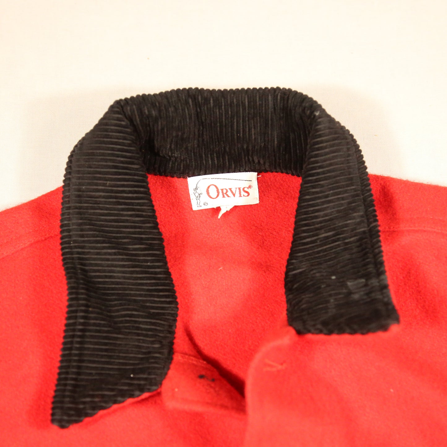 1980's Orvis Red Wool Barn Coat - XL