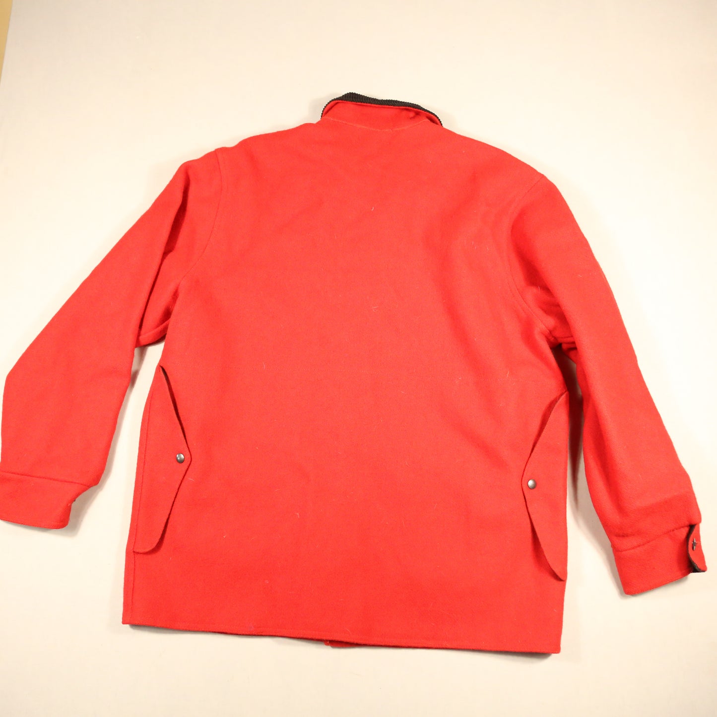 1980's Orvis Red Wool Barn Coat - XL