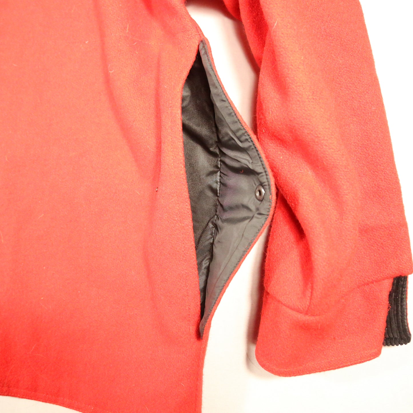 1980's Orvis Red Wool Barn Coat - XL