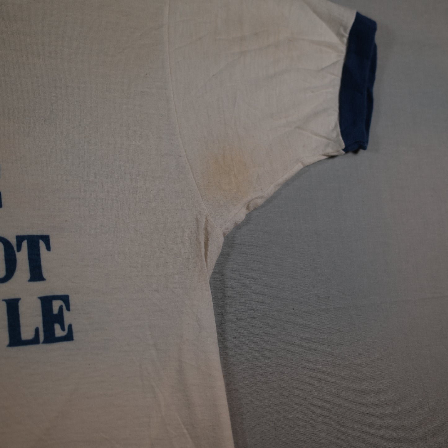 1982 White Old Style Beer ringer t-shirt - S/M