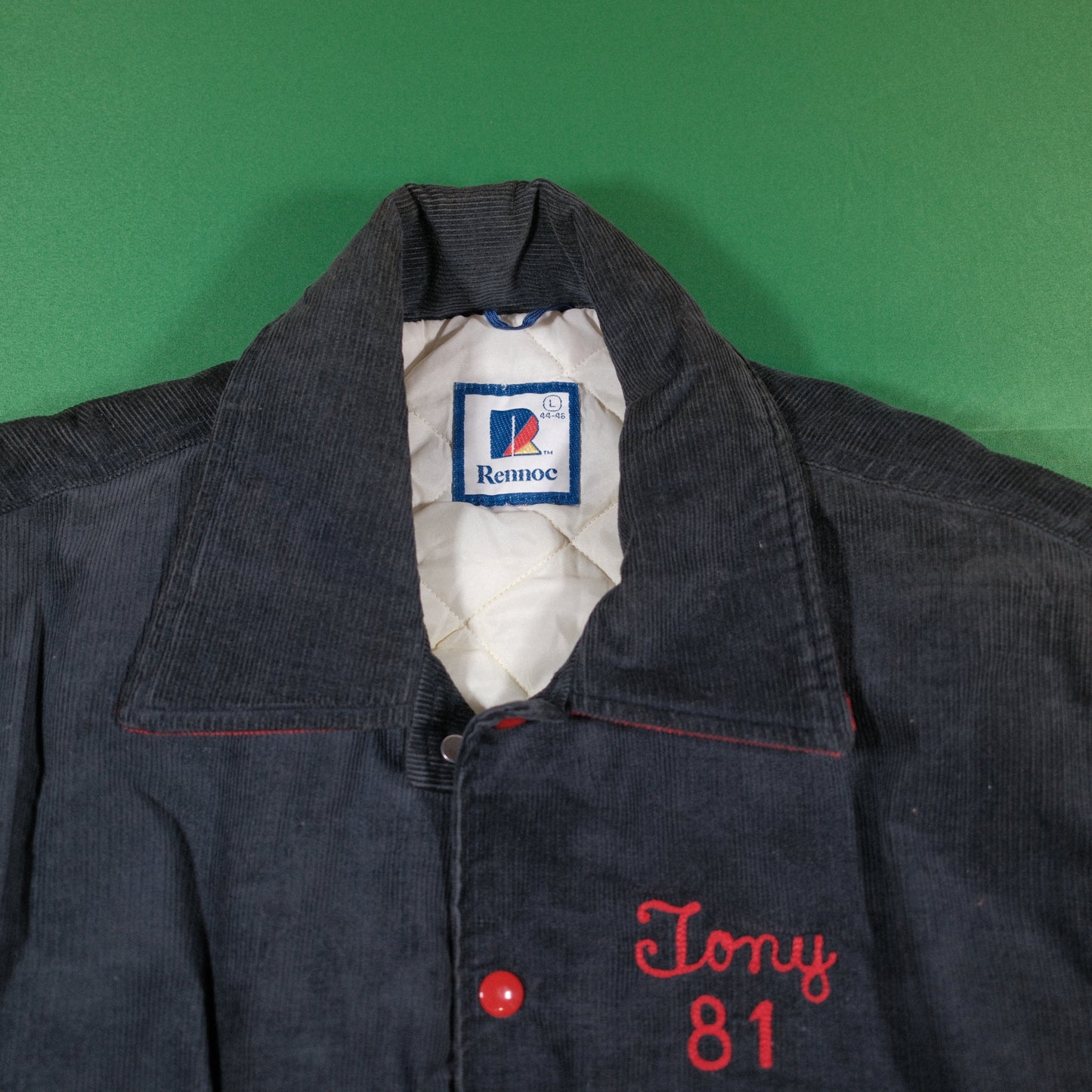 1970's Corduroy Varsity Football Jacket - L/XL