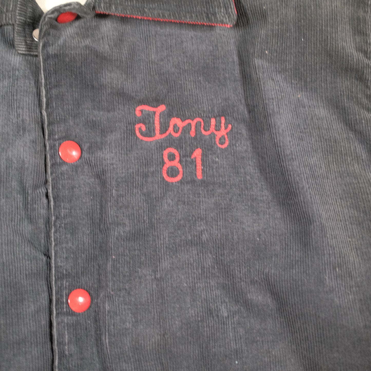 1970's Corduroy Varsity Football Jacket - L/XL