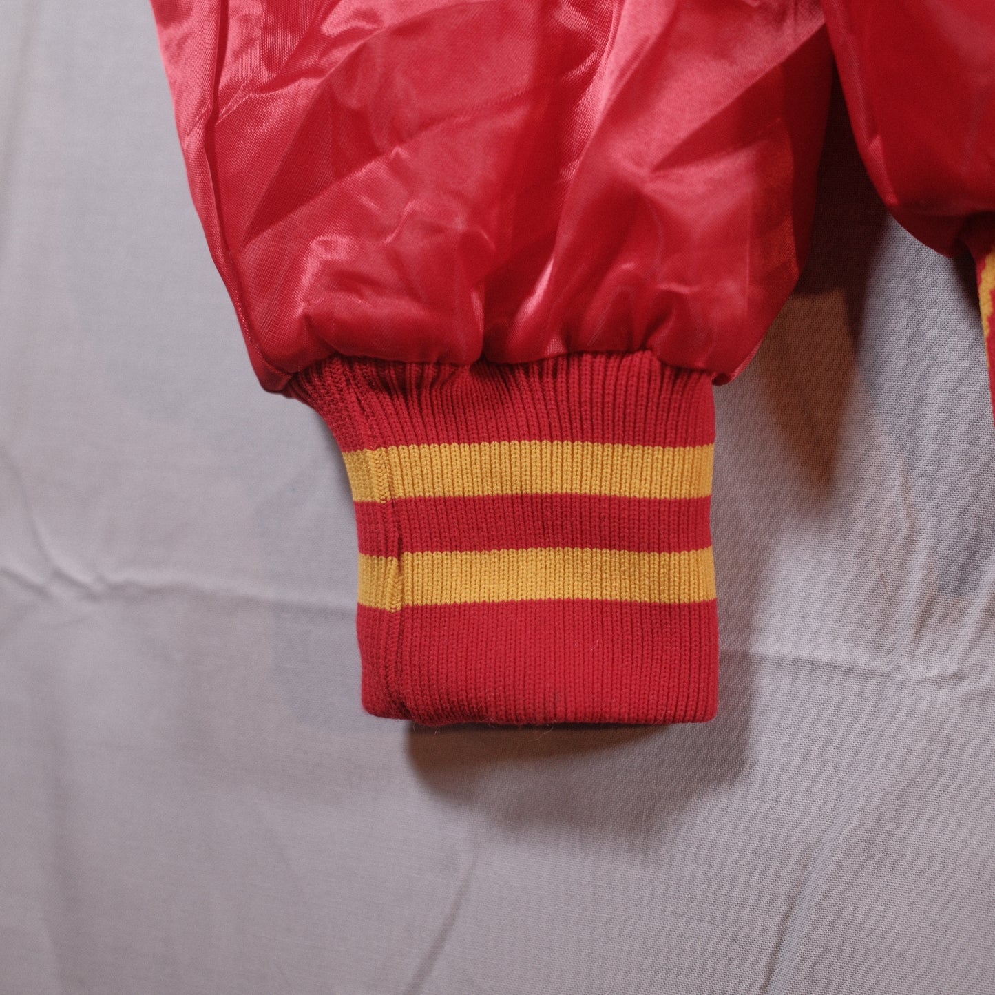 Vintage 1980's Mcdonalds Hamburger university Bomber Jacket - Extra Large