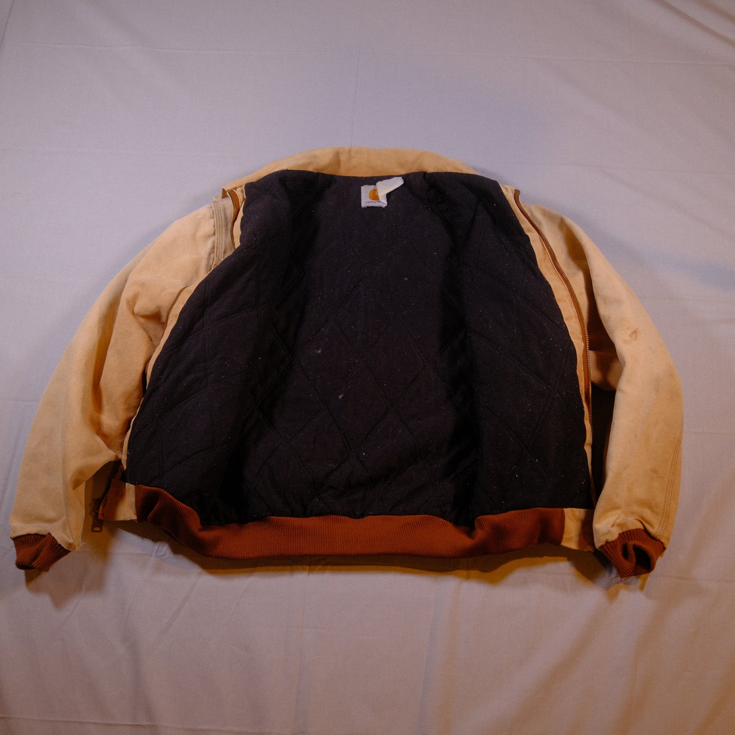 Vintage Workwear Bomber Jacket 1990's Carhartt j13 Santa Fe - S