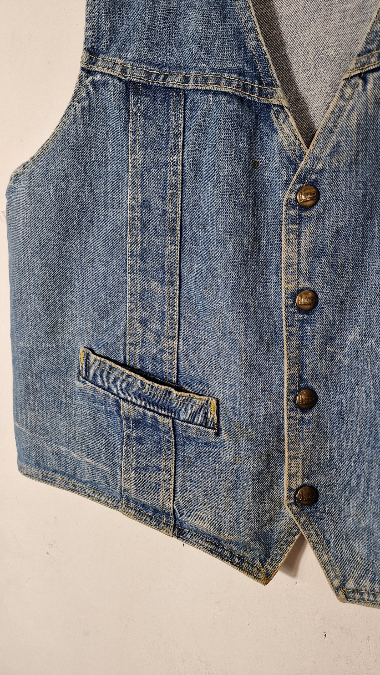 1970's Lee Denim Vest - M