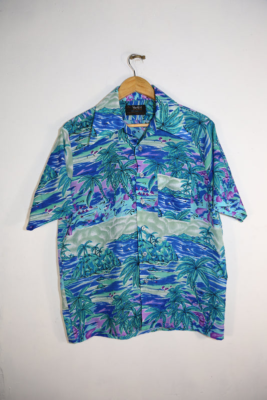 1980's Voncort Hawaiian shirt - M