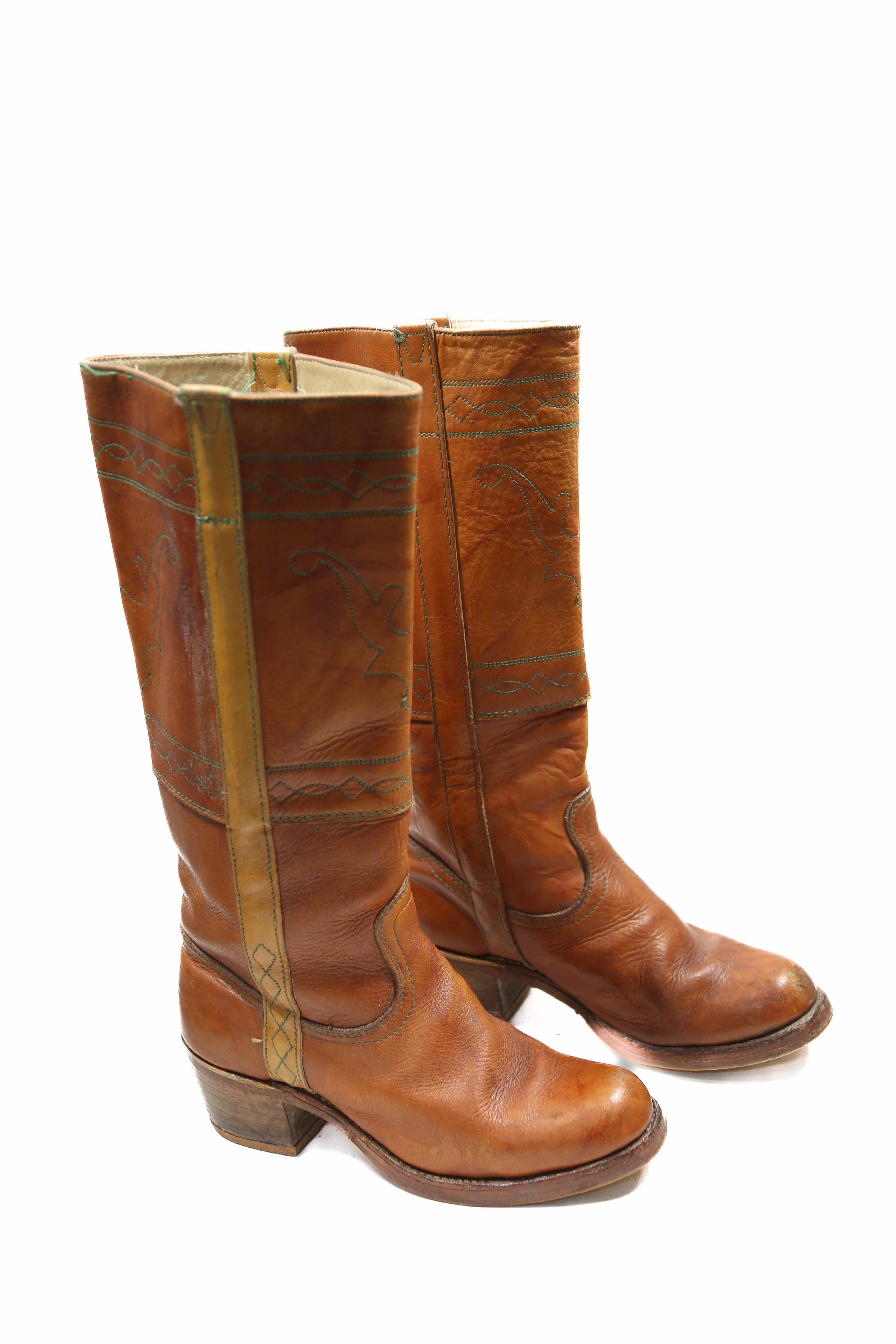 Womens leather boots size on sale 6