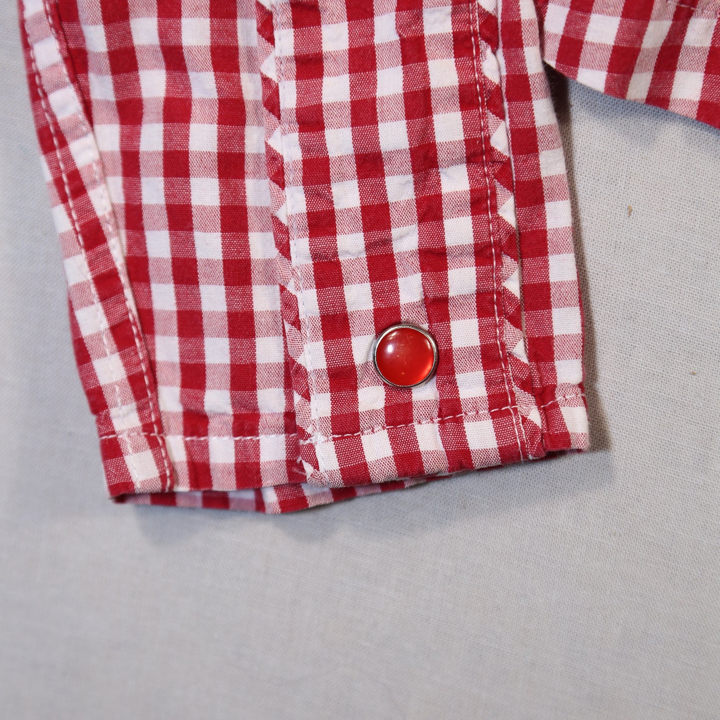 Ladies Lee Gingham Gingham Western Shirt - XS