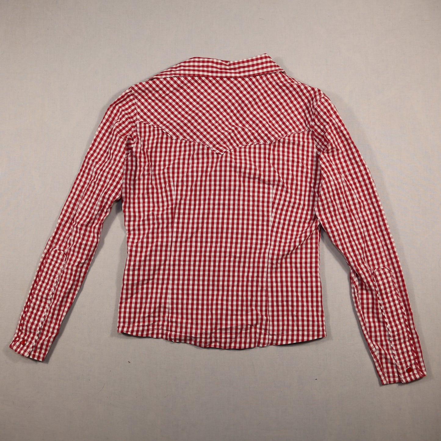 Ladies Lee Gingham Gingham Western Shirt - XS