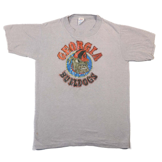 1970's "Georgia Bulldogs" Grey T-shirt - XS