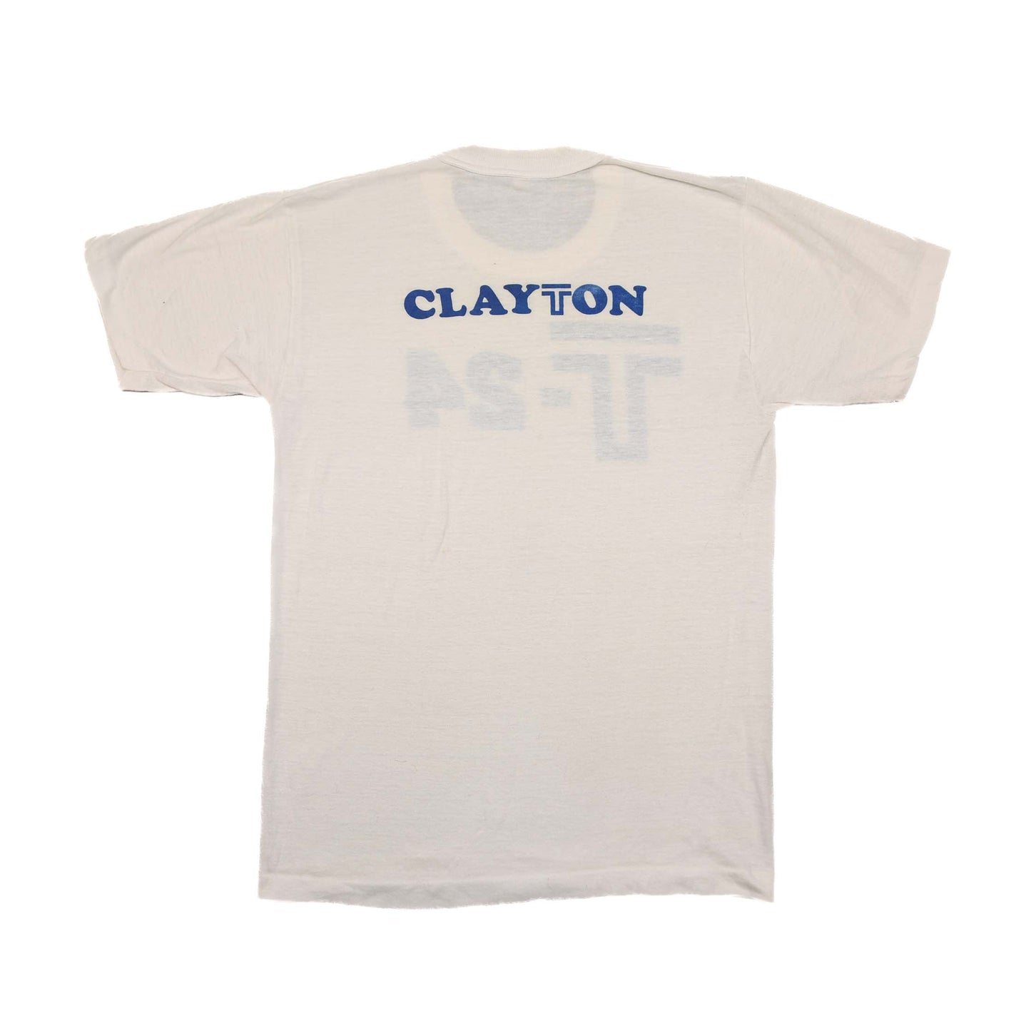 1960's "Clayton T-24" white T-shirt - XS