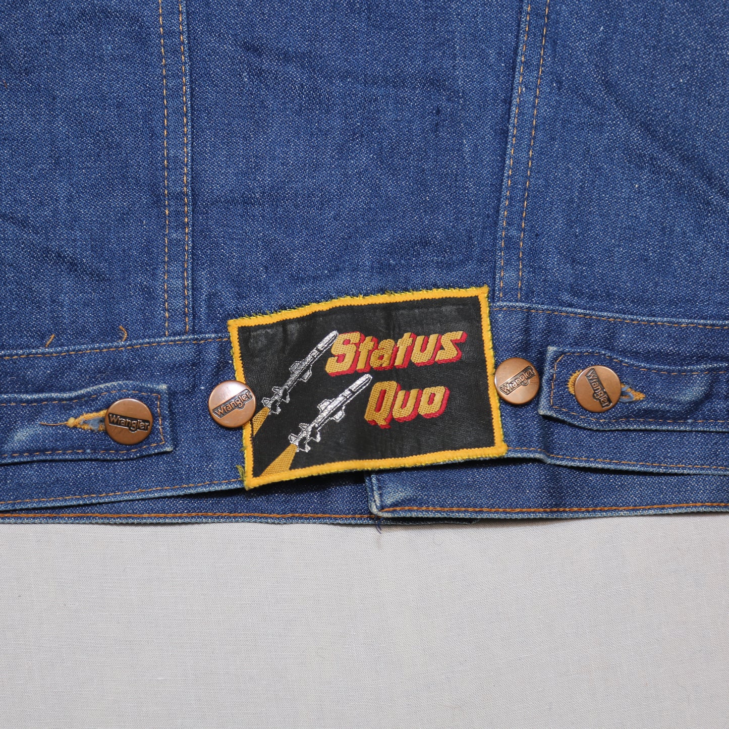 1970's Wrangler Denim Jacket with Band Embroidery - XS/S