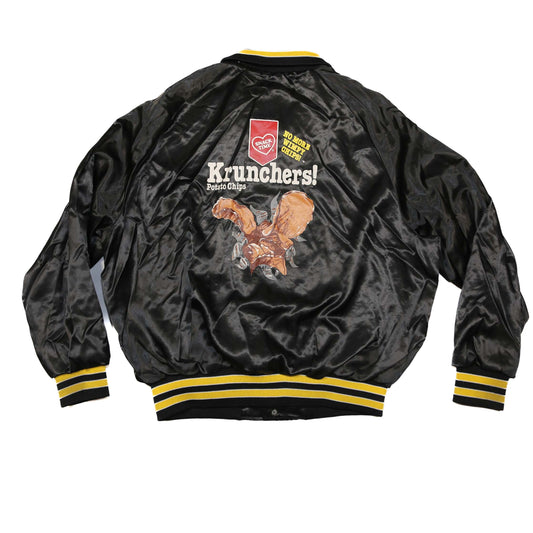 "KRUNCHERS" 1980's black Nylon Jacket - XL