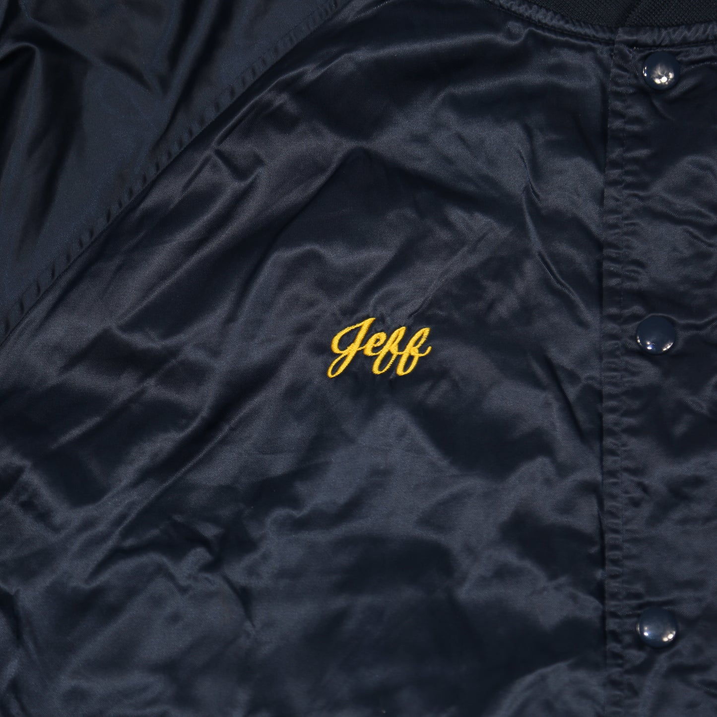 "California Gold" Navy Blue Nylon Jacket - XXL+