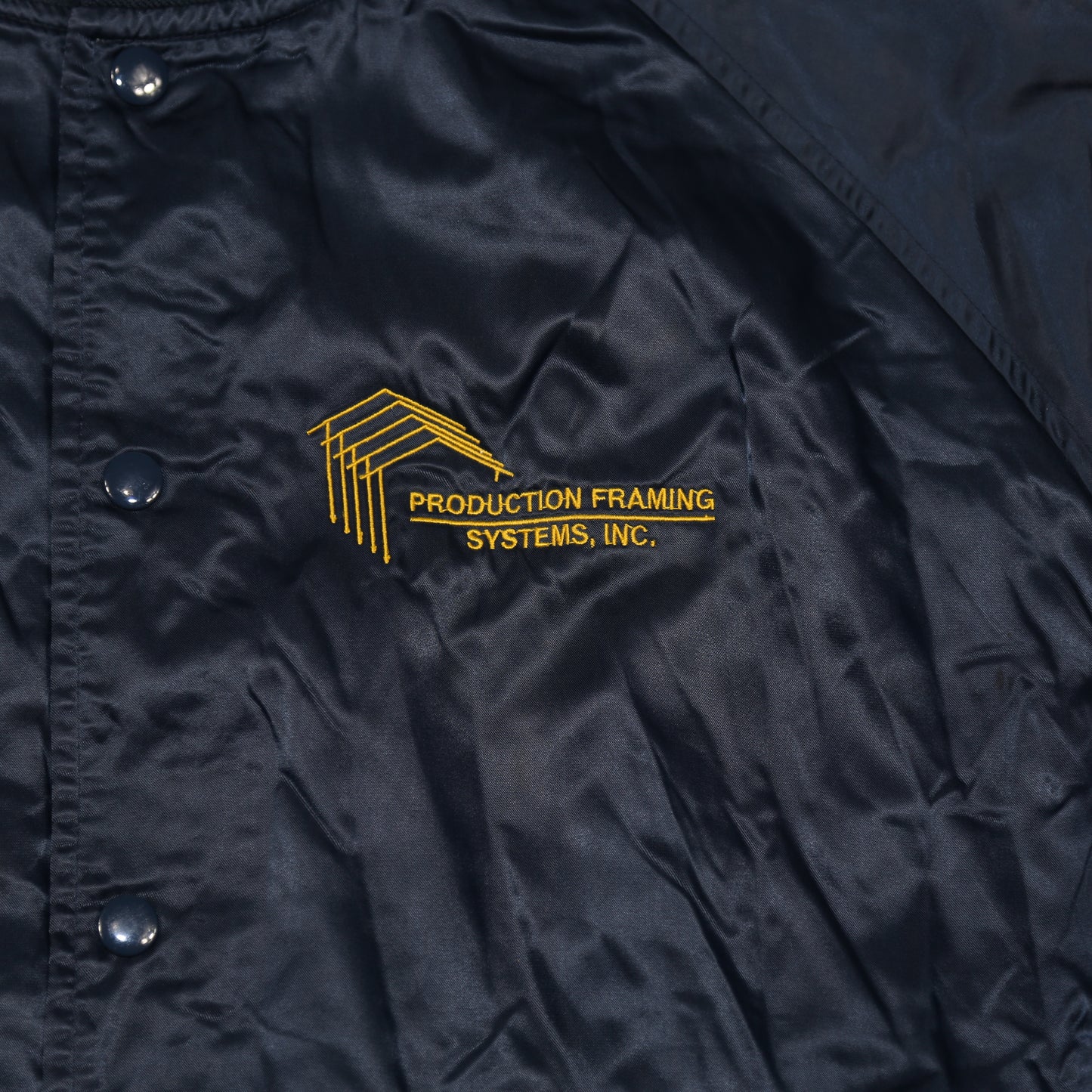 "California Gold" Navy Blue Nylon Jacket - XXL+