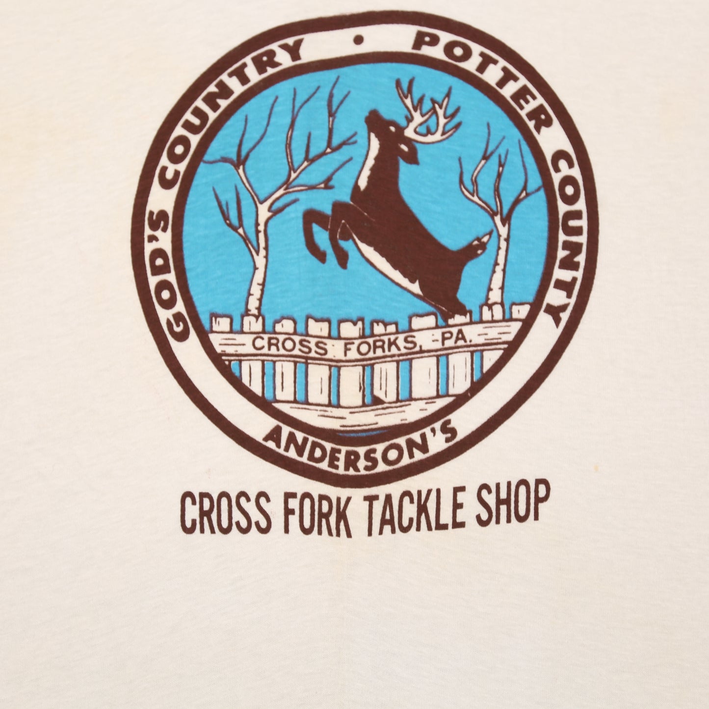 "Cross Fork Tackle Shop" T-shirt - S/M