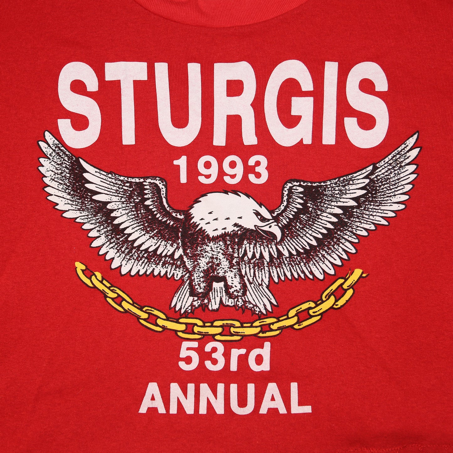 1993 Sturgis Bike Week Cropped T-shirt - M/L