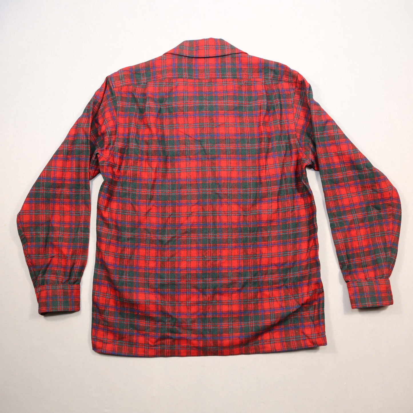 1970's Pendleton Red/green chequered Wool Shirt - M