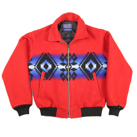 Pendleton Native American Pattern Wool Bomber - M