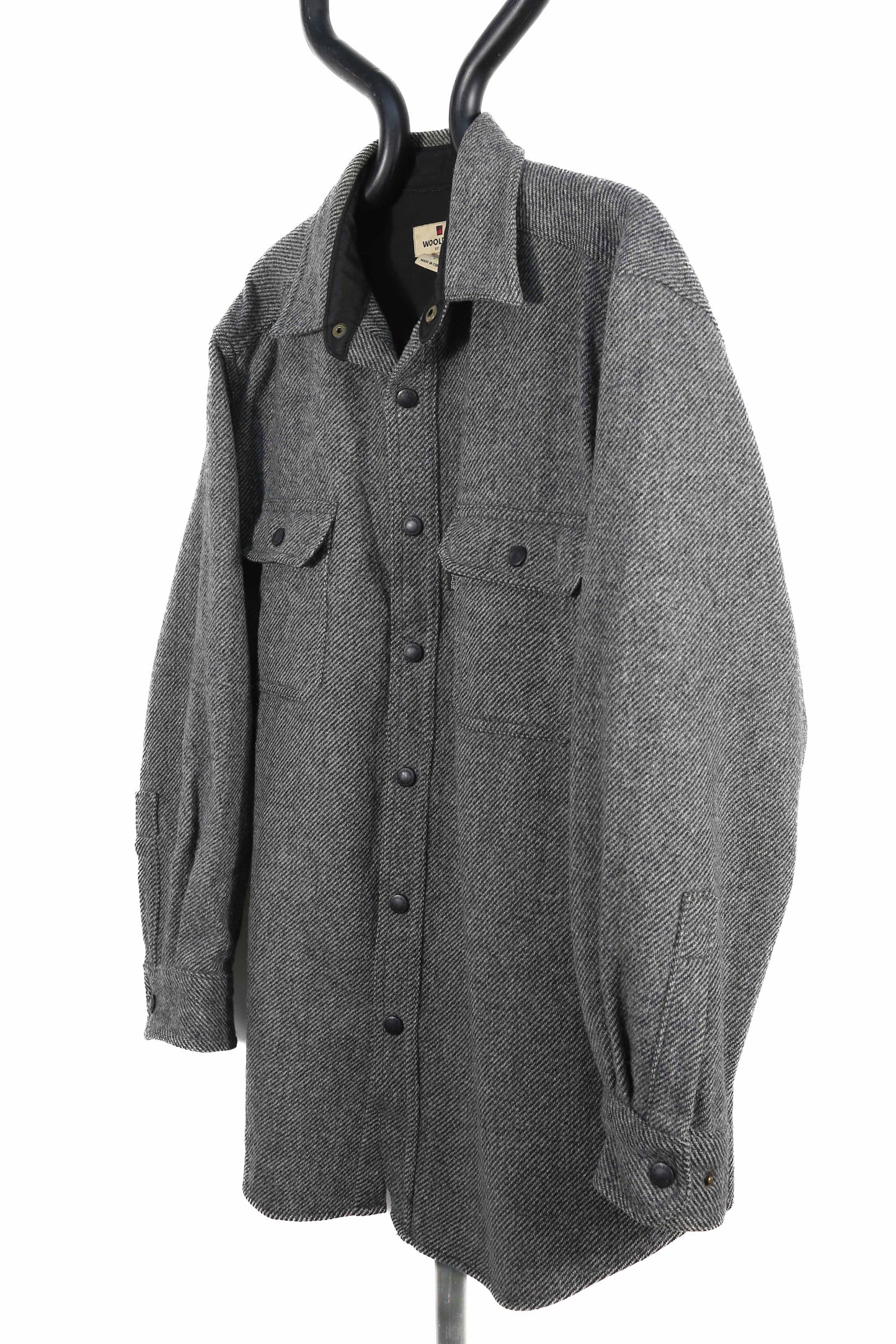 Woolrich Grey wool Garbardine Shacket - XL