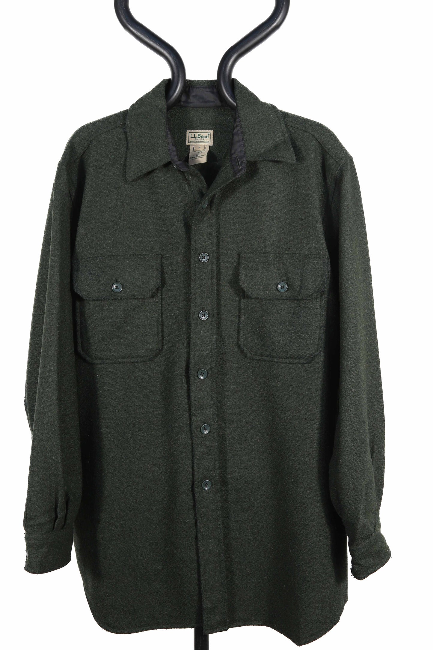 Green LL Bean Wool Blend oversized shirt - XL