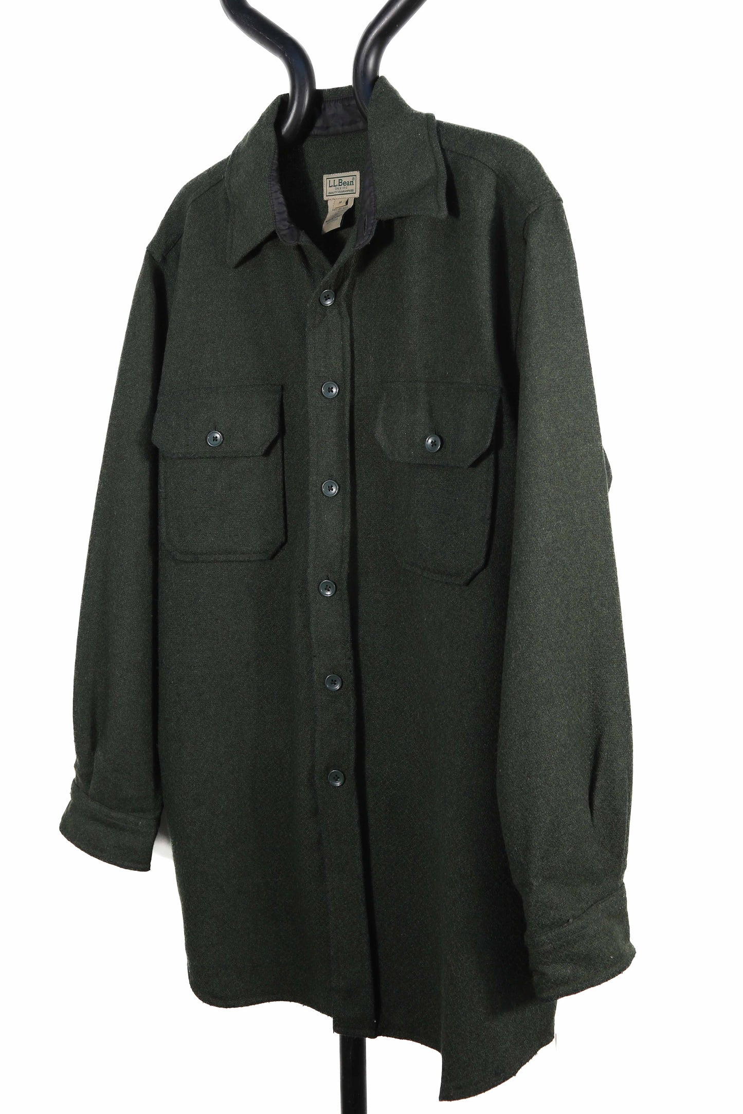 Green LL Bean Wool Blend oversized shirt - XL