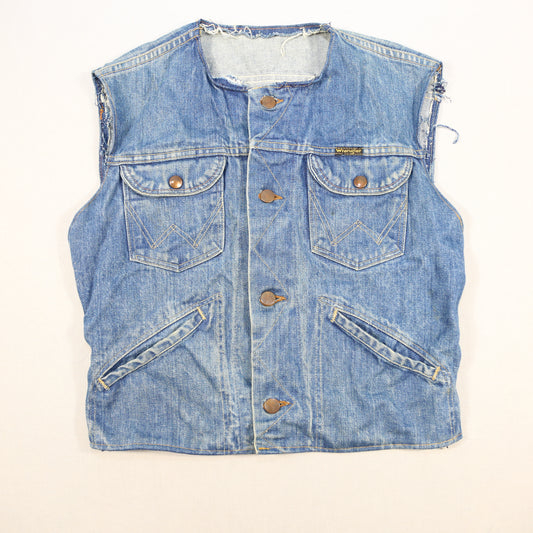 1960's Wrangler Bluebell DIY vest - S