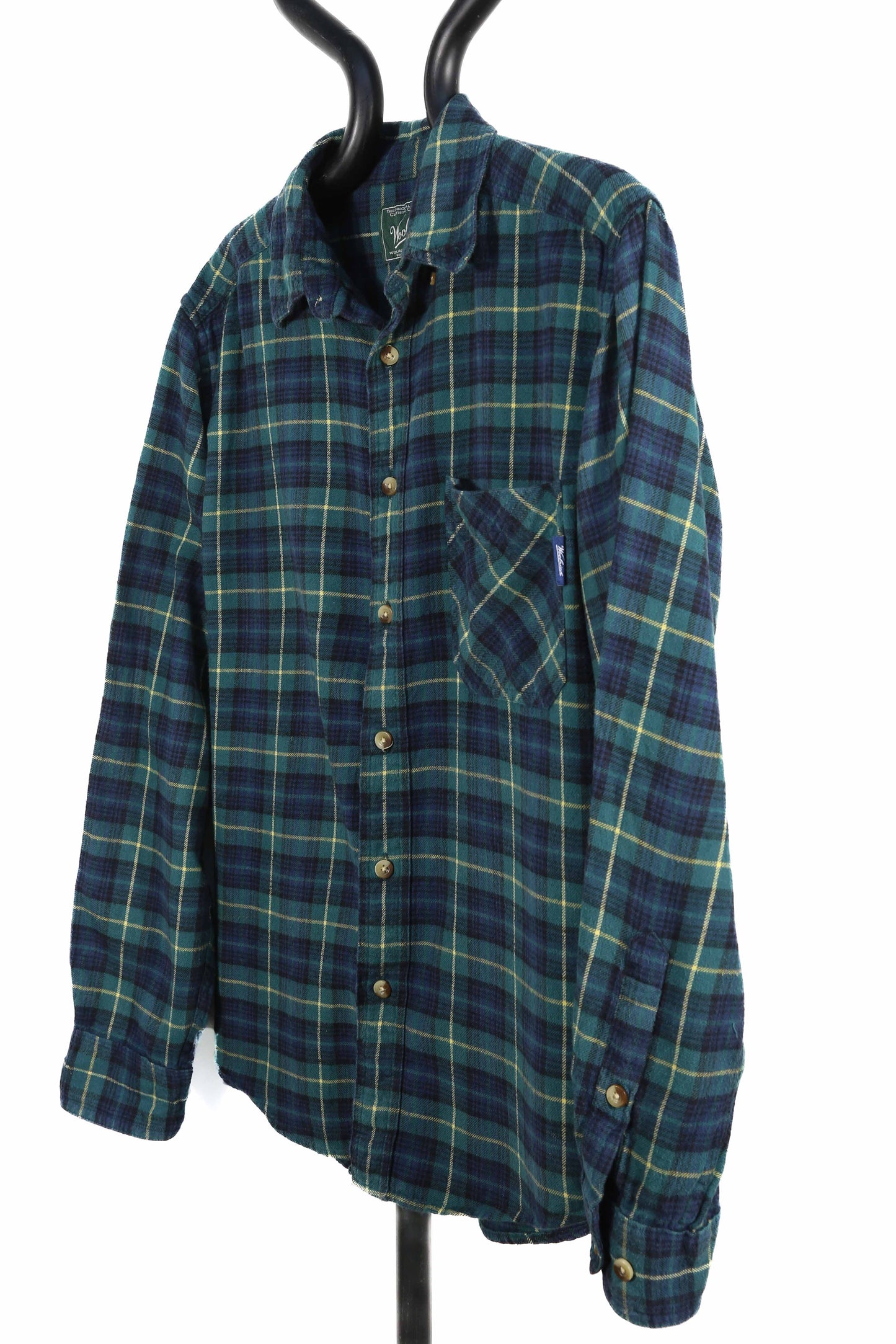 Woolrich Green and Blue Plaid Shirt - M/L