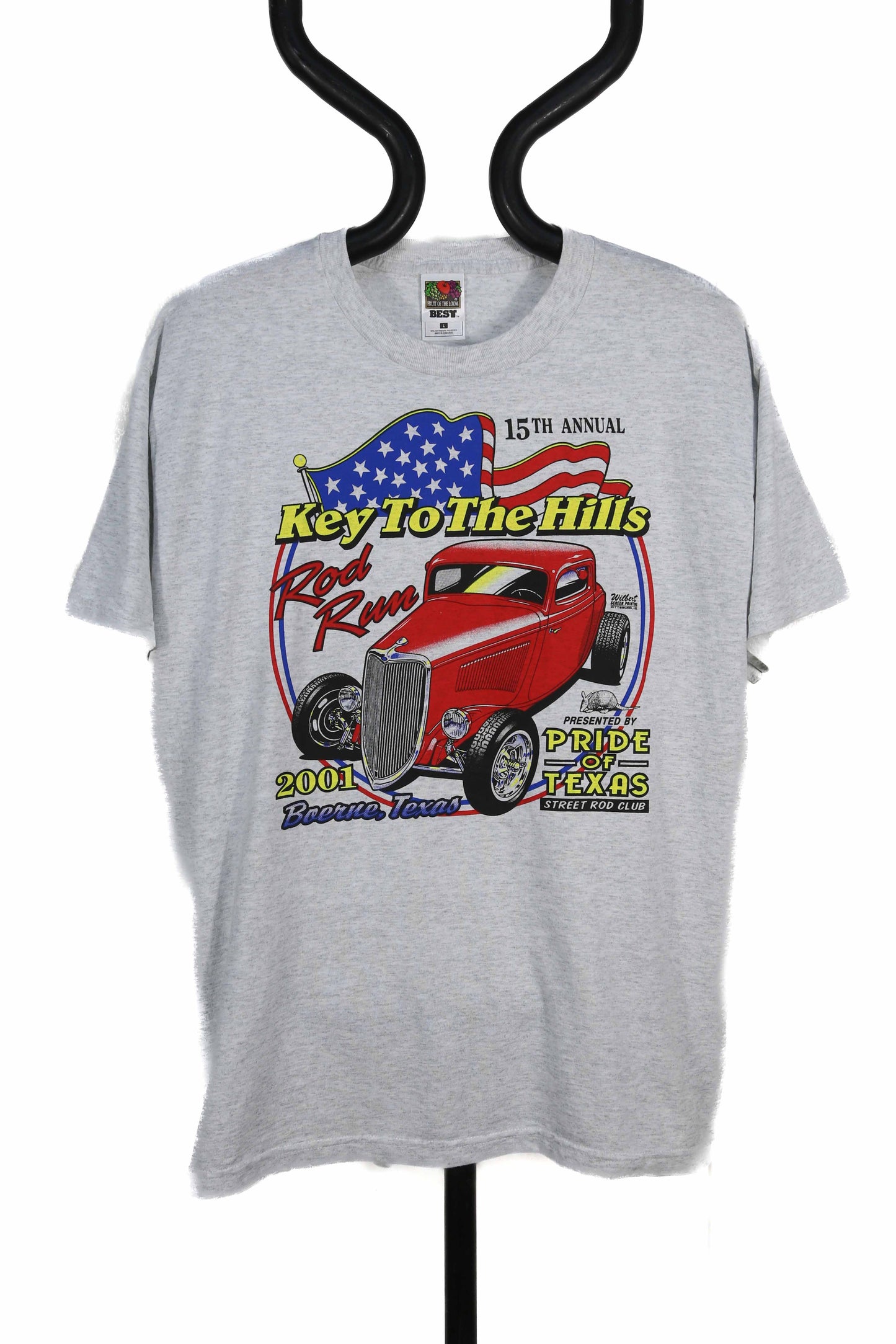 2001 Hot rod/Street Road key to the hills t-shirt - L