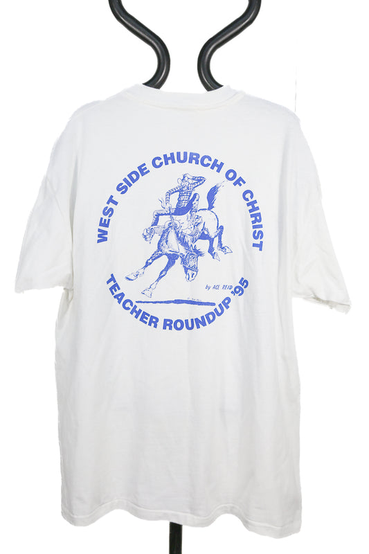 90's West Side Church of Christ Teacher Roundup T-shirt - XL