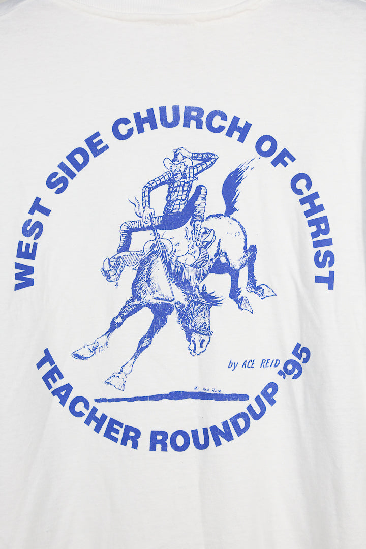 90's West Side Church of Christ Teacher Roundup T-shirt - XL