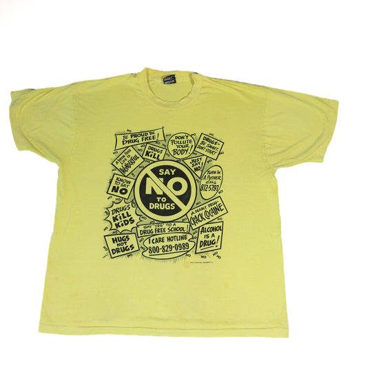 80's "Say No to Drugs" t-shirt - L