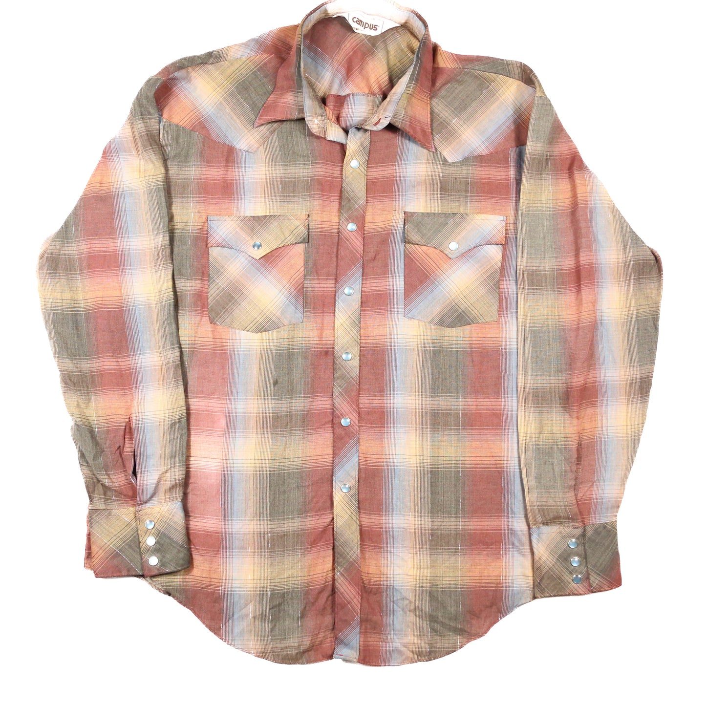 Campus 1970's Silver thread Western Shirt - XL