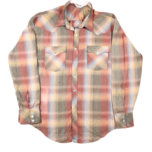 Campus 1970's Silver thread Western Shirt - XL
