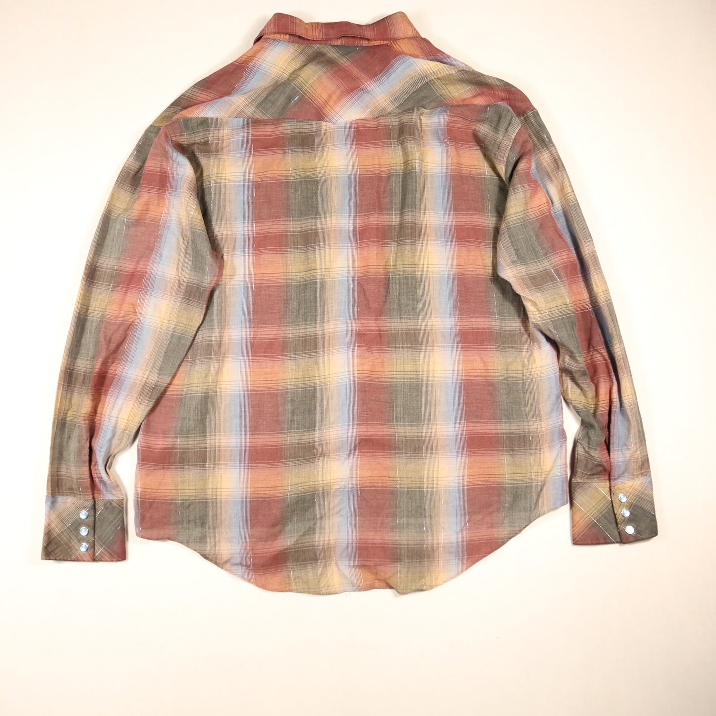 Campus 1970's Silver thread Western Shirt - XL